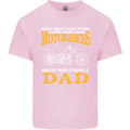 Being a Dad Biker Motorcycle Motorbike Mens Cotton T-Shirt Tee Top Light Pink