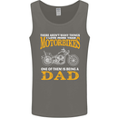 Being a Dad Biker Motorcycle Motorbike Mens Vest Tank Top Charcoal