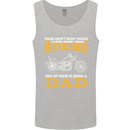 Being a Dad Biker Motorcycle Motorbike Mens Vest Tank Top Sports Grey