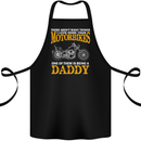 Being a Daddy Biker Motorcycle Motorbike Cotton Apron 100% Organic Black