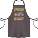 Being a Daddy Biker Motorcycle Motorbike Cotton Apron 100% Organic Dark Grey