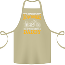 Being a Daddy Biker Motorcycle Motorbike Cotton Apron 100% Organic Khaki