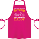 Being a Daddy Biker Motorcycle Motorbike Cotton Apron 100% Organic Pink