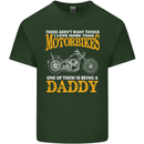 Being a Daddy Biker Motorcycle Motorbike Mens Cotton T-Shirt Tee Top Forest Green