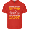 Being a Daddy Biker Motorcycle Motorbike Mens Cotton T-Shirt Tee Top Red
