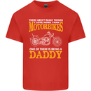 Being a Daddy Biker Motorcycle Motorbike Mens Cotton T-Shirt Tee Top Red