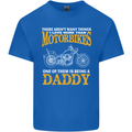 Being a Daddy Biker Motorcycle Motorbike Mens Cotton T-Shirt Tee Top Royal Blue