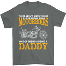 Being a Daddy Biker Motorcycle Motorbike Mens T-Shirt Cotton Gildan Charcoal