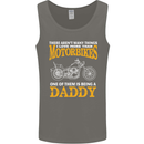 Being a Daddy Biker Motorcycle Motorbike Mens Vest Tank Top Charcoal