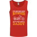 Being a Daddy Biker Motorcycle Motorbike Mens Vest Tank Top Red