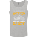 Being a Daddy Biker Motorcycle Motorbike Mens Vest Tank Top Sports Grey