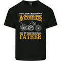 Being a Father Biker Motorcycle Motorbike Mens Cotton T-Shirt Tee Top Black