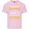 Being a Father Biker Motorcycle Motorbike Mens Cotton T-Shirt Tee Top Light Pink