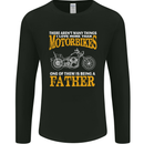 Being a Father Biker Motorcycle Motorbike Mens Long Sleeve T-Shirt Black