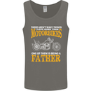 Being a Father Biker Motorcycle Motorbike Mens Vest Tank Top Charcoal