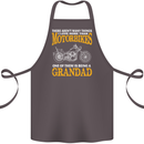 Being a Grandad Biker Motorcycle Motorbike Cotton Apron 100% Organic Dark Grey