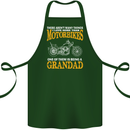 Being a Grandad Biker Motorcycle Motorbike Cotton Apron 100% Organic Forest Green