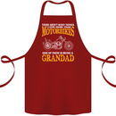Being a Grandad Biker Motorcycle Motorbike Cotton Apron 100% Organic Maroon