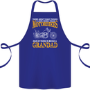 Being a Grandad Biker Motorcycle Motorbike Cotton Apron 100% Organic Royal Blue