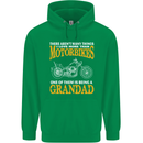 Being a Grandad Biker Motorcycle Motorbike Mens 80% Cotton Hoodie Irish Green