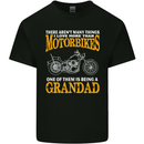 Being a Grandad Biker Motorcycle Motorbike Mens Cotton T-Shirt Tee Top Black