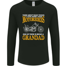 Being a Grandad Biker Motorcycle Motorbike Mens Long Sleeve T-Shirt Black
