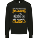 Being a Grandad Biker Motorcycle Motorbike Mens Sweatshirt Jumper Black