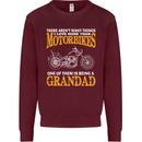 Being a Grandad Biker Motorcycle Motorbike Mens Sweatshirt Jumper Maroon