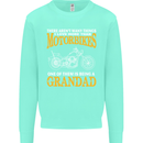 Being a Grandad Biker Motorcycle Motorbike Mens Sweatshirt Jumper Peppermint