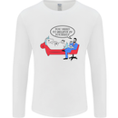 Believe in Yourself Funny Unicorn Mens Long Sleeve T-Shirt White