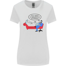 Believe in Yourself Funny Unicorn Womens Wider Cut T-Shirt White