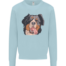 Bernese Mountain Dog Mens Sweatshirt Jumper Light Blue