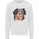 Bernese Mountain Dog Mens Sweatshirt Jumper White