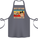 Best Cat Dad Ever Funny Father's Day Cotton Apron 100% Organic Steel