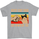 Best Cat Dad Ever Funny Father's Day Mens T-Shirt 100% Cotton Sports Grey