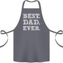 Best Dad Ever Fathers Day Present Gift Cotton Apron 100% Organic Steel