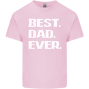 Best Dad Ever Funny Father's Day Mens Cotton T-Shirt Tee Top Light Pink