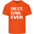 Best Dad Ever Funny Father's Day Mens Cotton T-Shirt Tee Top Orange