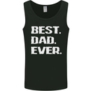 Best Dad Ever Funny Father's Day Mens Vest Tank Top Black