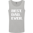 Best Dad Ever Funny Father's Day Mens Vest Tank Top Sports Grey