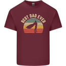 Best Dad Ever Superhero Funny Father's Day Mens Cotton T-Shirt Tee Top Maroon