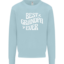 Best Grandpa Ever Grandparents Day Kids Sweatshirt Jumper Light Blue
