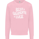 Best Grandpa Ever Grandparents Day Kids Sweatshirt Jumper Light Pink