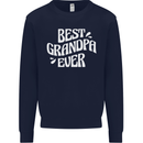 Best Grandpa Ever Grandparents Day Kids Sweatshirt Jumper Navy Blue