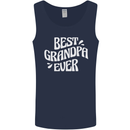 Best Grandpa Ever Grandparents Day Mens Vest Tank Top Navy Blue