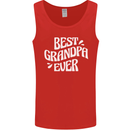 Best Grandpa Ever Grandparents Day Mens Vest Tank Top Red
