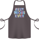 Best Mom Ever Tie Died Effect Mother's Day Cotton Apron 100% Organic Dark Grey