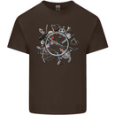 Bicycle Parts Cycling Cyclist Cycle Bicycle Mens Cotton T-Shirt Tee Top Dark Chocolate