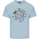 Bicycle Parts Cycling Cyclist Cycle Bicycle Mens Cotton T-Shirt Tee Top Light Blue
