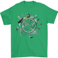 Bicycle Parts Cycling Cyclist Cycle Bicycle Mens T-Shirt Cotton Gildan Irish Green